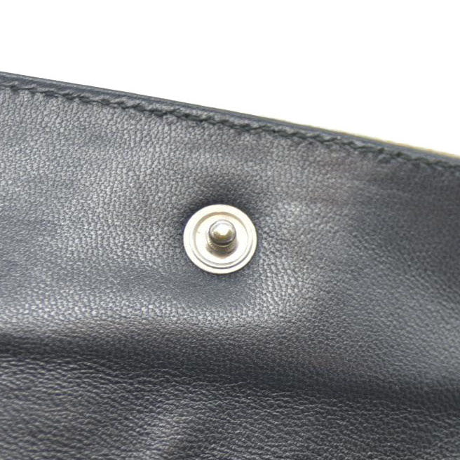 PRADA Logo Plate Nylon Trifold Wallet Beige