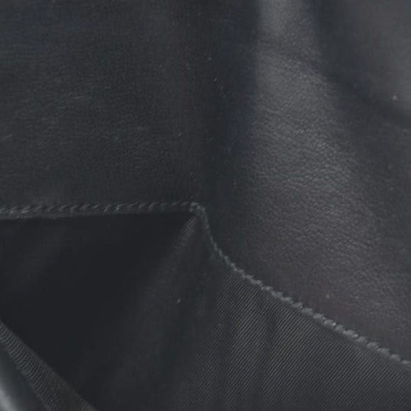 PRADA Logo Plate Nylon Trifold Wallet Beige