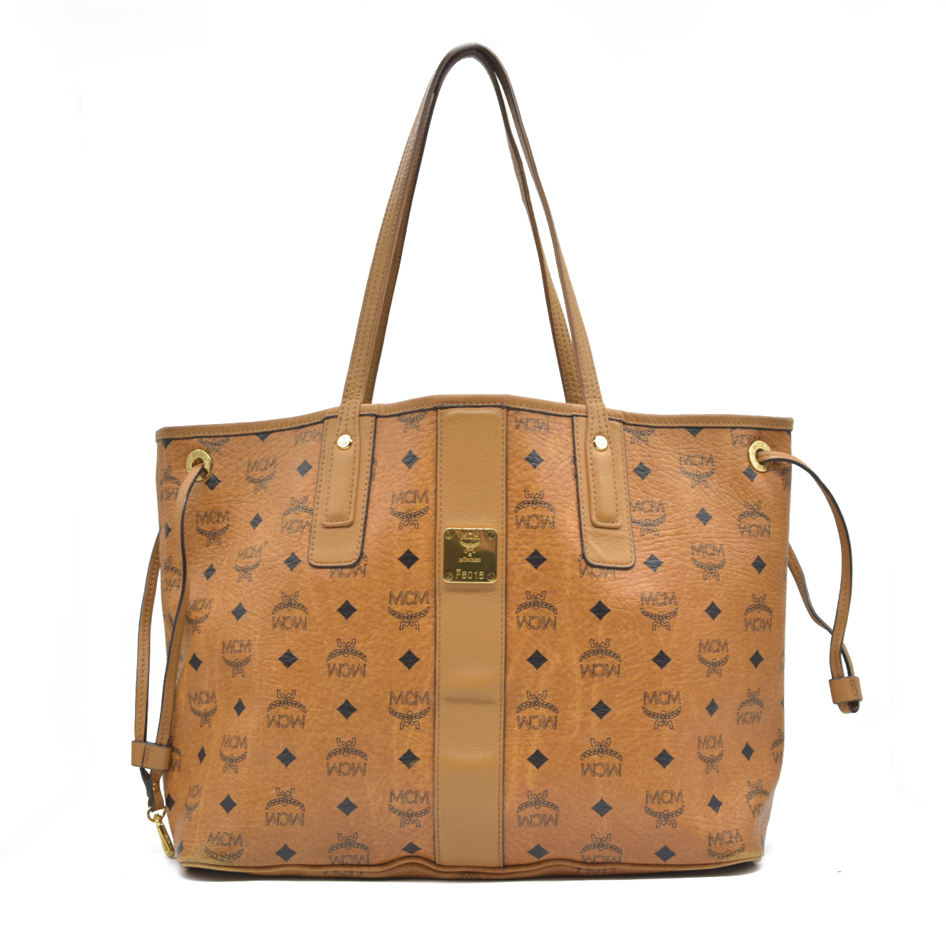 $770 MCM  Visetos Medium Liz Reversible Shopper Tote Cognac AUCTION USED (Copy)