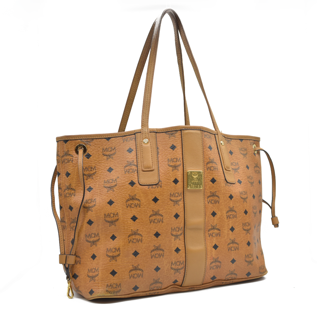 $770 MCM  Visetos Medium Liz Reversible Shopper Tote Cognac AUCTION USED (Copy)