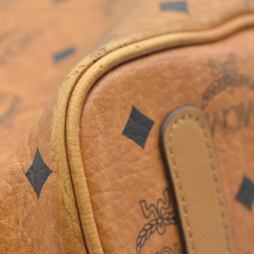 $770 MCM  Visetos Medium Liz Reversible Shopper Tote Cognac AUCTION USED (Copy)