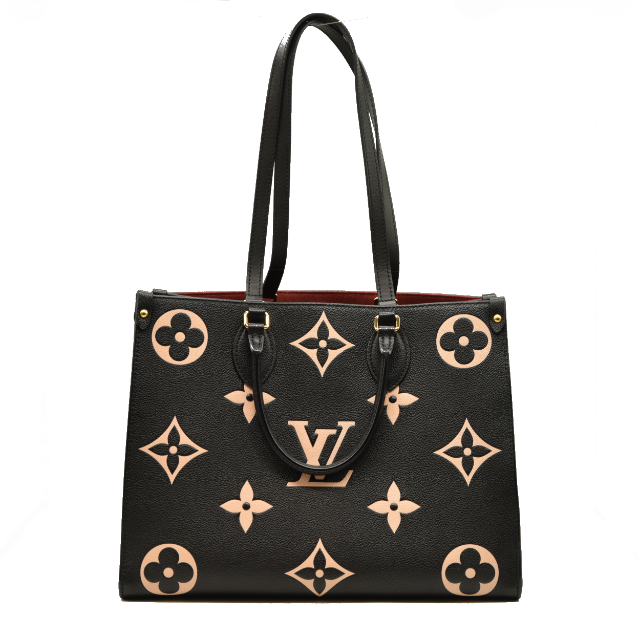 Louis Vuitton  Empreinte Monogram BiColor Giant Onthego MM Black Beige DU3250