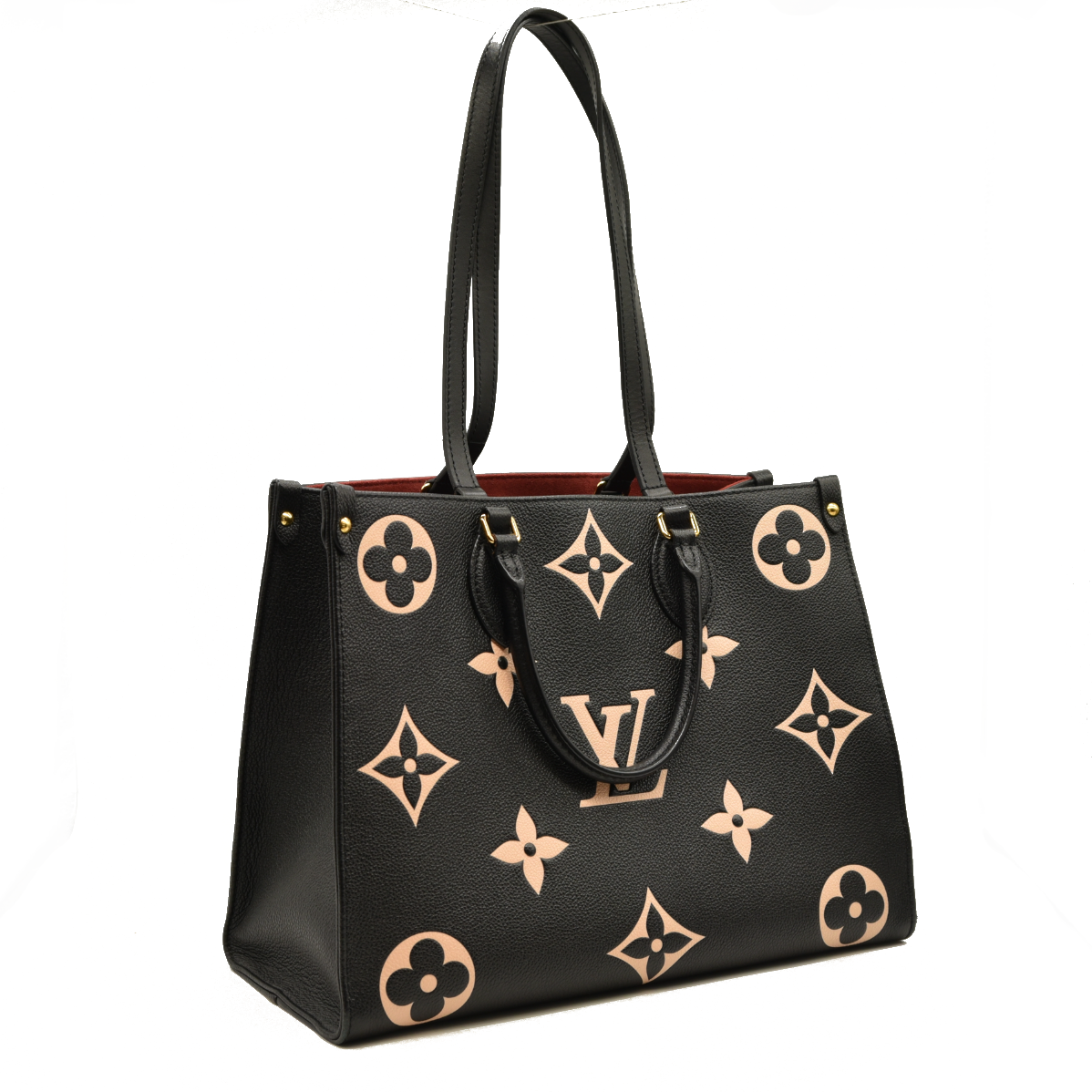 Louis Vuitton  Empreinte Monogram BiColor Giant Onthego MM Black Beige DU3250