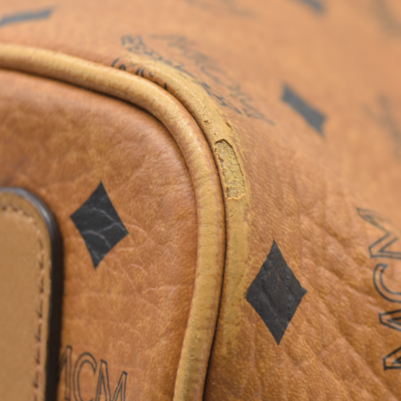 $770 MCM  Visetos Medium Liz Reversible Shopper Tote Cognac AUCTION USED (Copy)