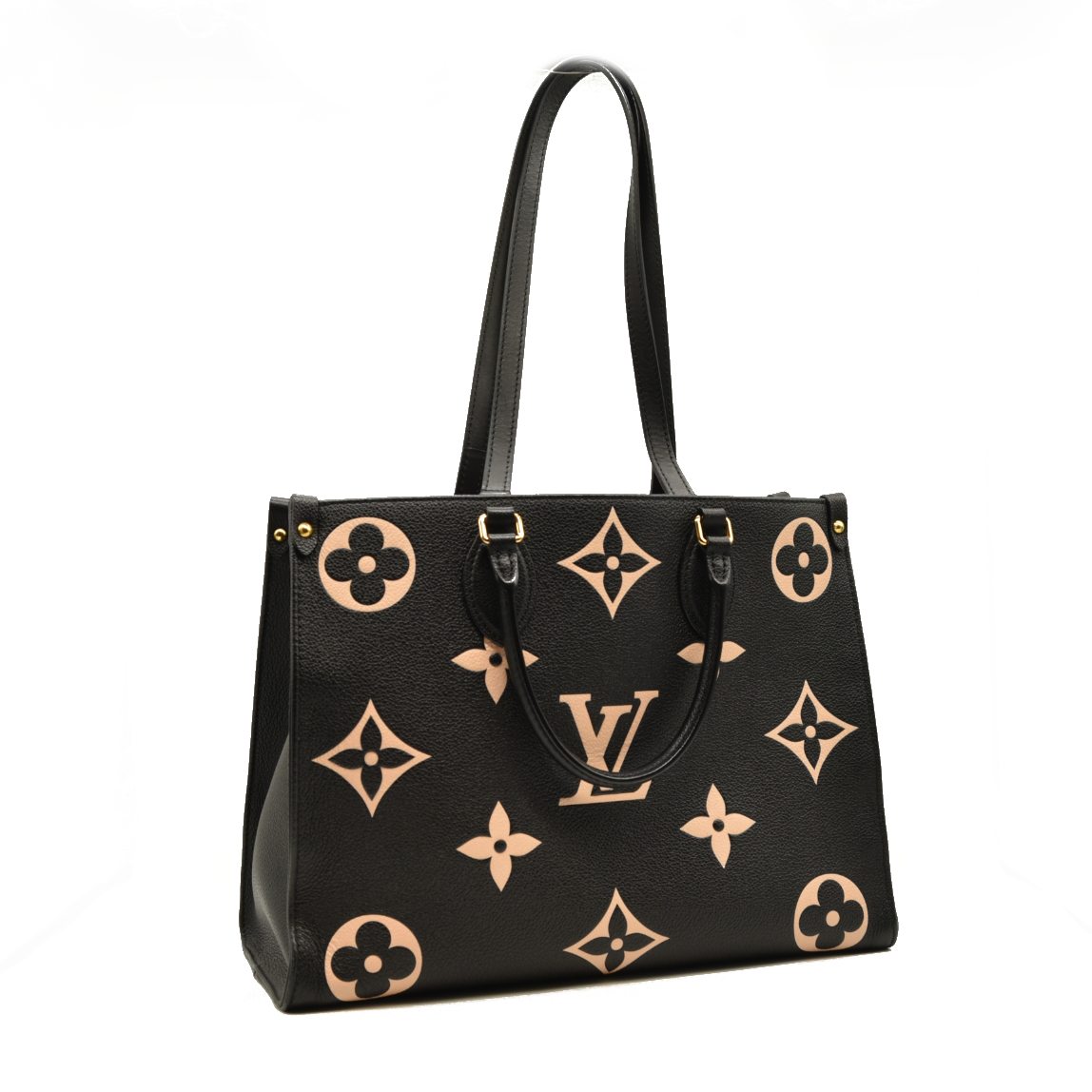 Louis Vuitton  Empreinte Monogram BiColor Giant Onthego MM Black Beige DU3250