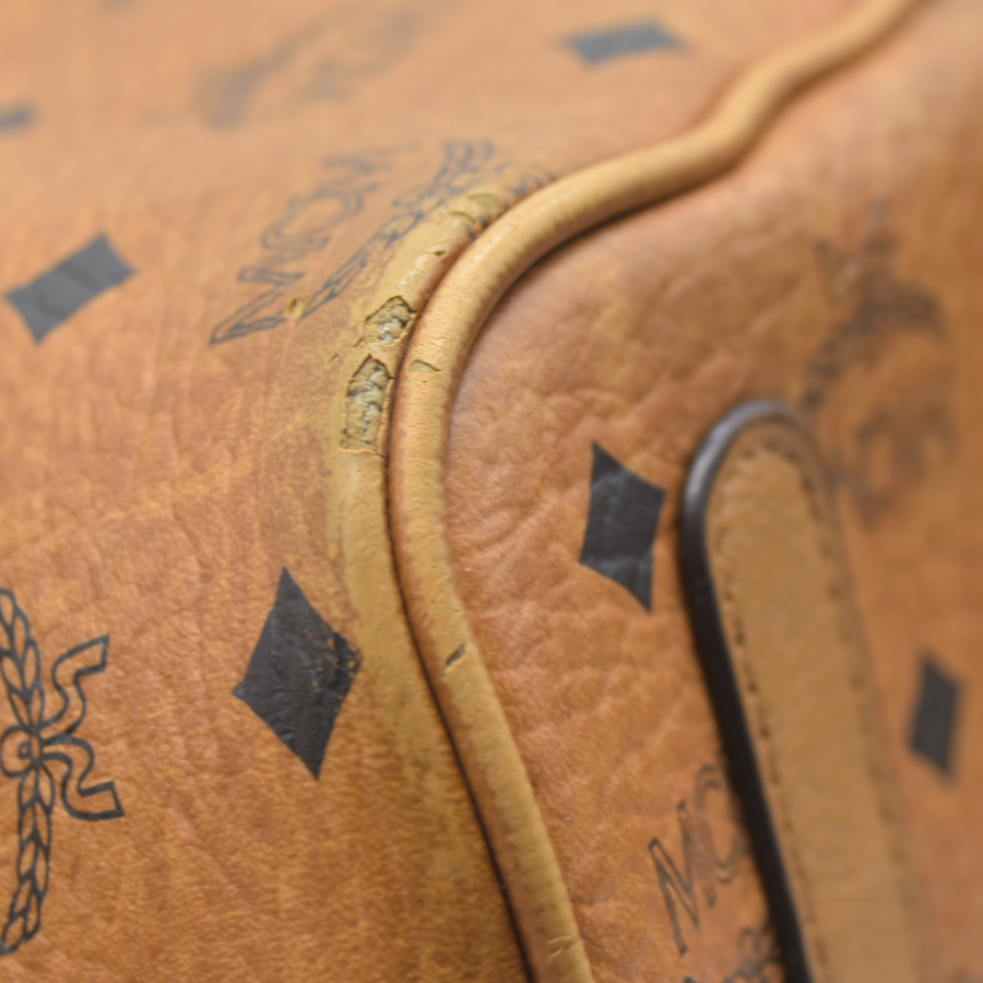 $770 MCM  Visetos Medium Liz Reversible Shopper Tote Cognac AUCTION USED (Copy)