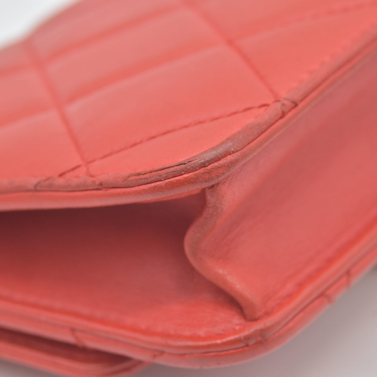 $3495 Chanel  Golden Class Wallet On Chain 2015 Red