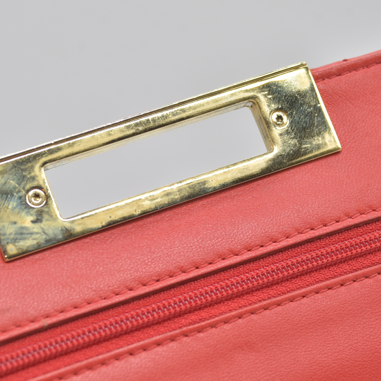 $3495 Chanel  Golden Class Wallet On Chain 2015 Red