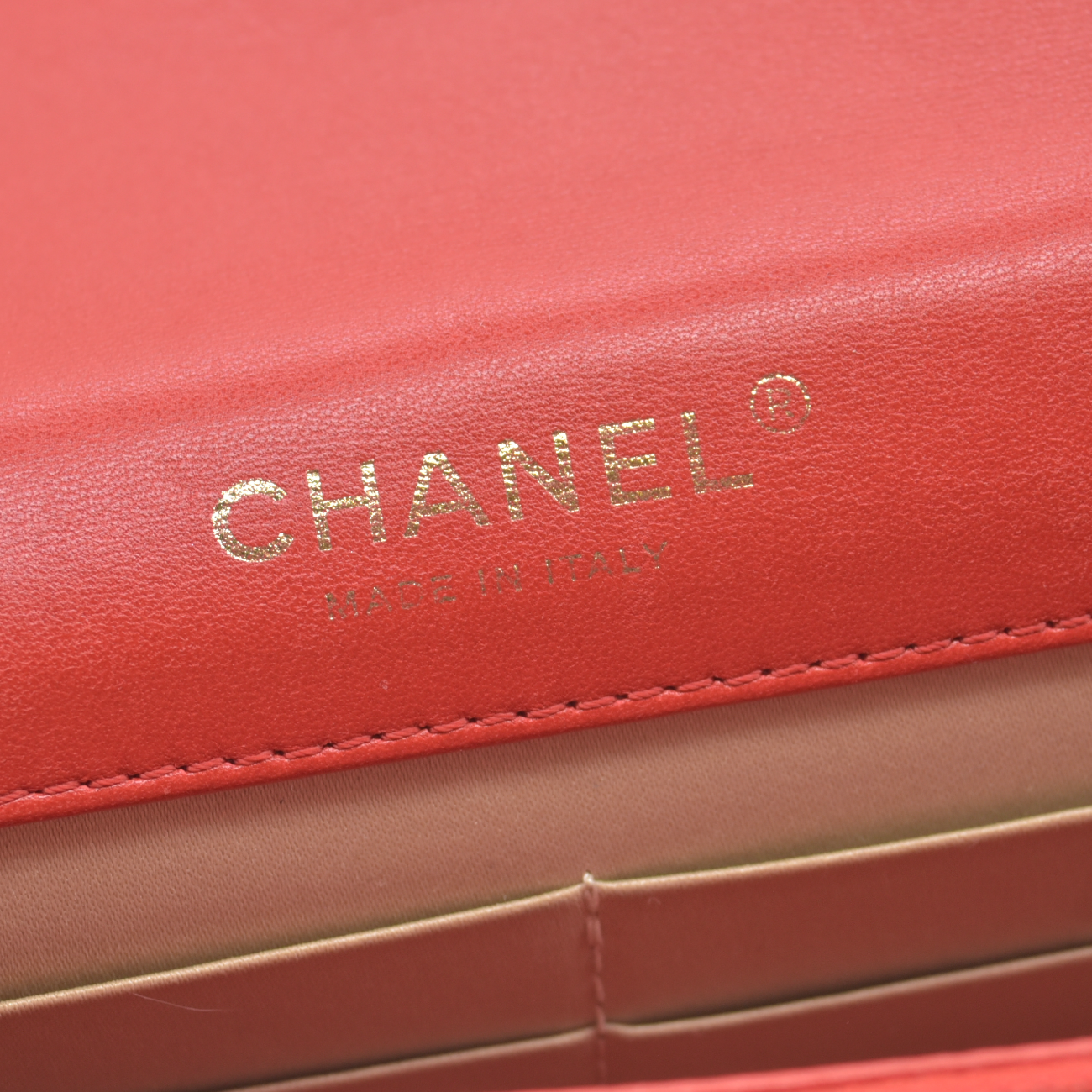 $3495 Chanel  Golden Class Wallet On Chain 2015 Red
