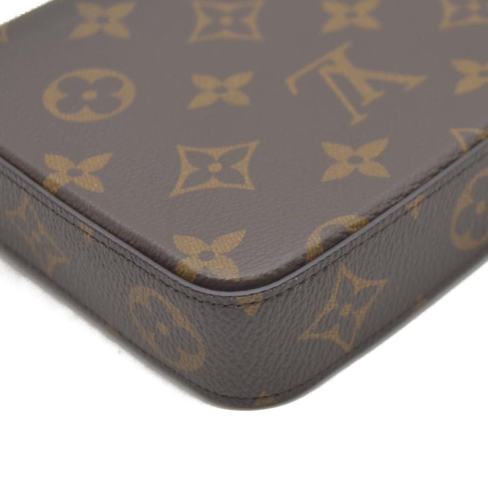 Louis Vuitton  Monogram Pochette Felicie Chain Wallet Fuchsia NM RFID