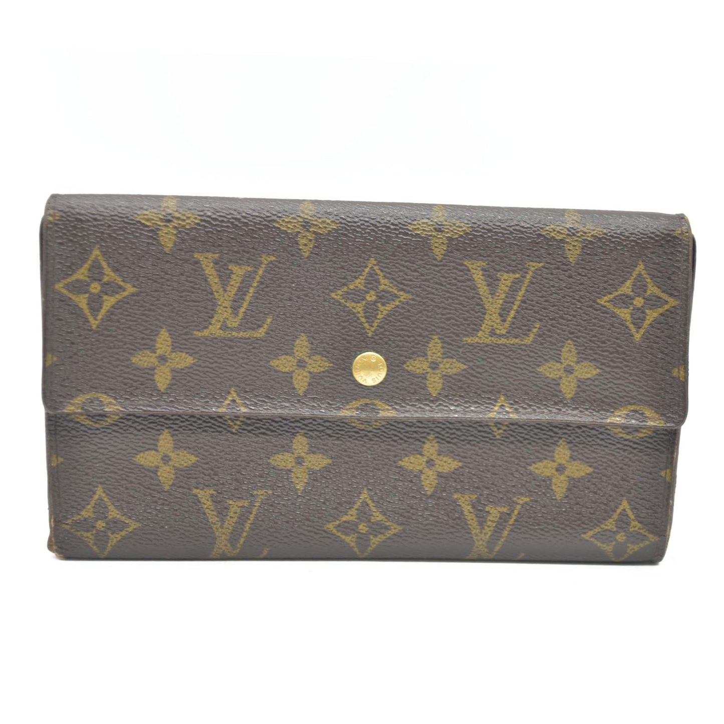 Louis Vuitton Monogram Porte Tresor International Trifold Long Wallet CA1924