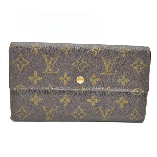 Louis Vuitton Monogram Porte Tresor International Trifold Long Wallet CA1924