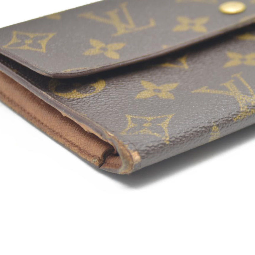 Louis Vuitton Monogram Porte Tresor International Trifold Long Wallet CA1924