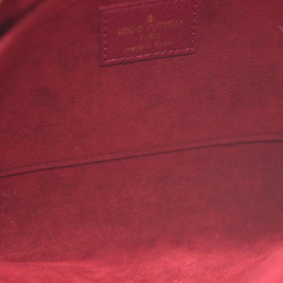 Louis Vuitton  Monogram Pochette Felicie Chain Wallet Fuchsia NM RFID