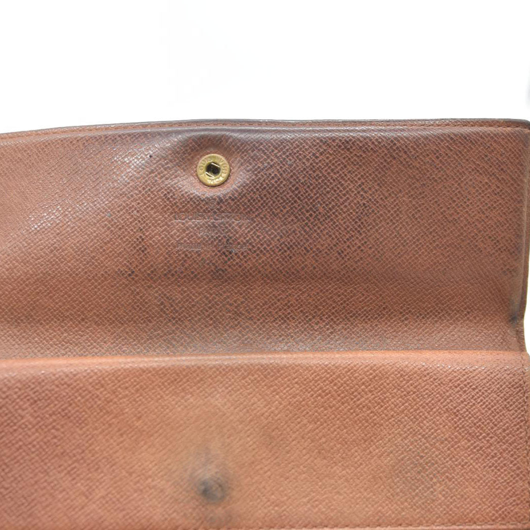 Louis Vuitton Monogram Porte Tresor International Trifold Long Wallet CA1924