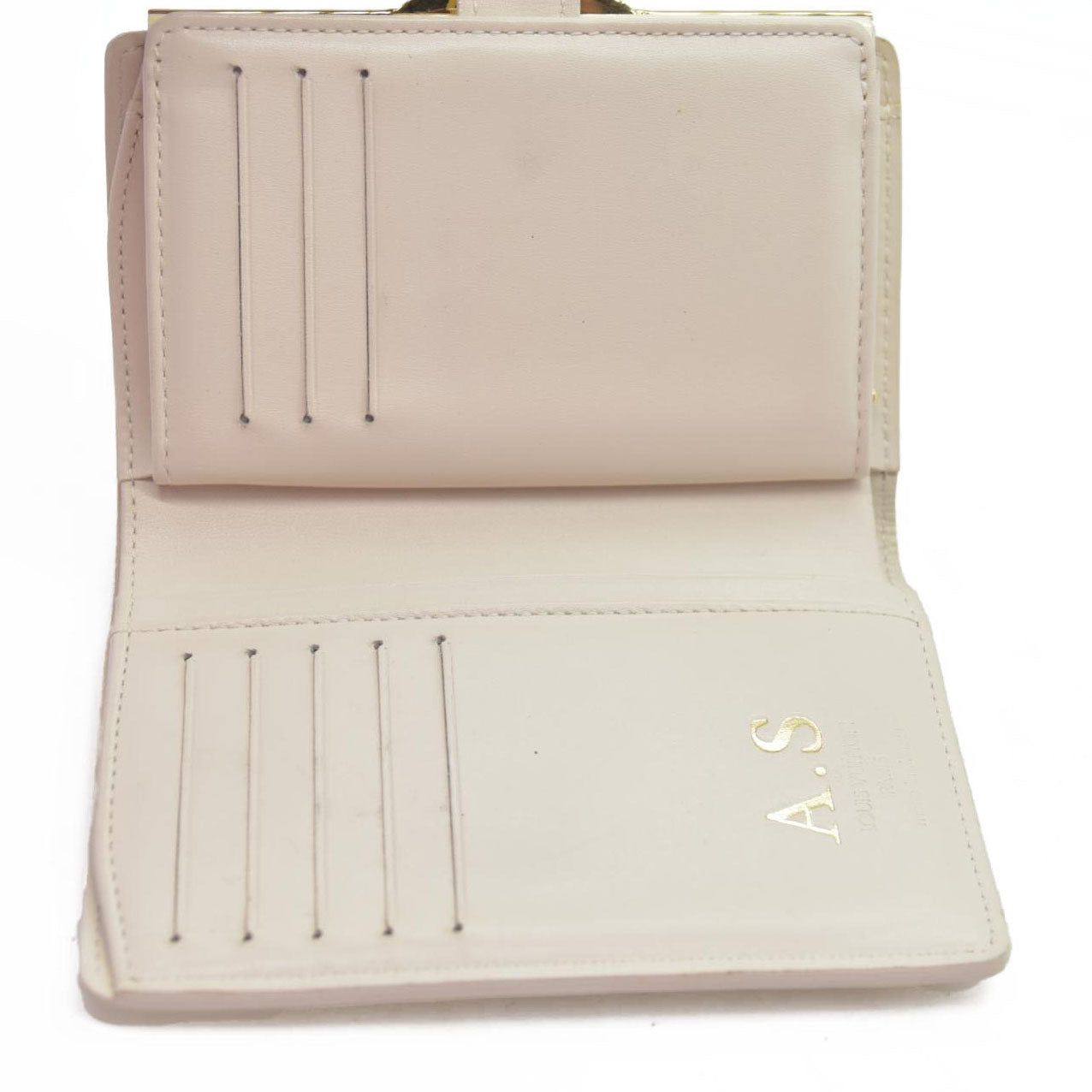 $795 LOUIS VUITTON Monogram Vernis French Kiss Lock Cream MI1058