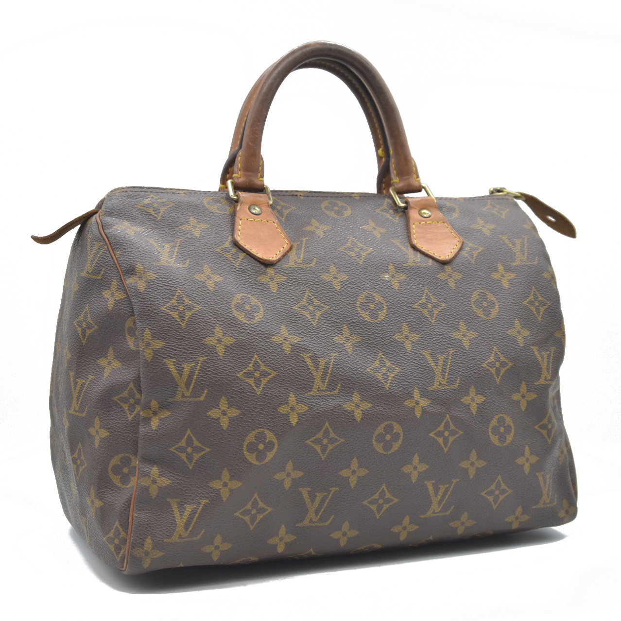 $1600 Louis Vuitton Speedy 30 Hand Bag Monogram Brown SP0937 1997