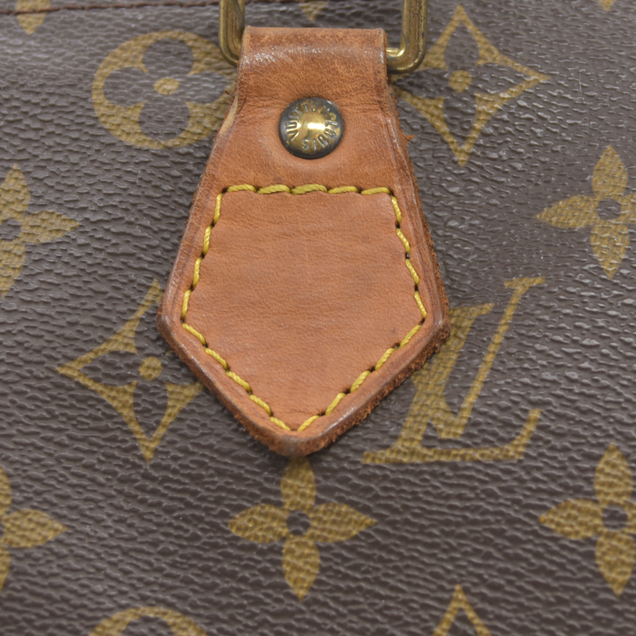 $1600 Louis Vuitton Speedy 30 Hand Bag Monogram Brown SP0937 1997