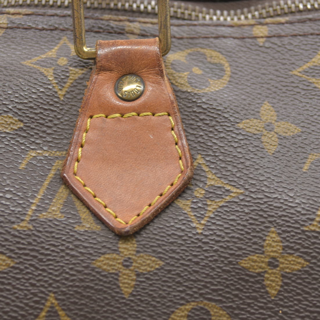 $1600 Louis Vuitton Speedy 30 Hand Bag Monogram Brown SP0937 1997