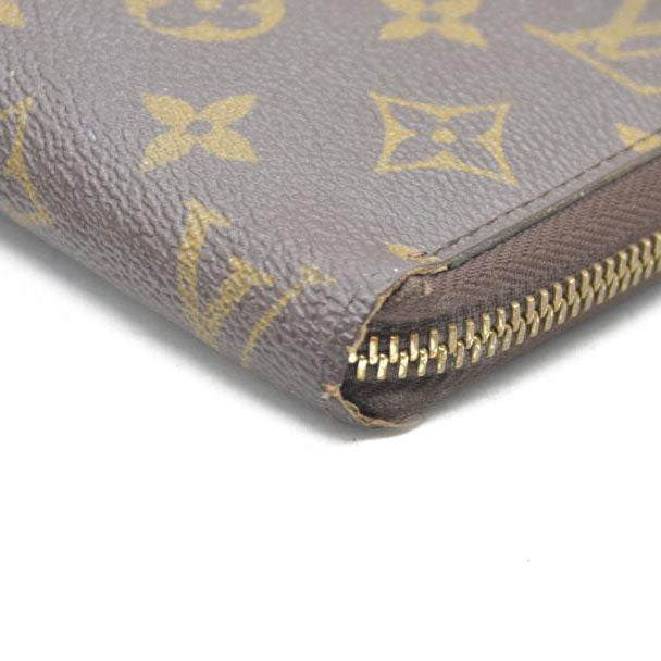 Louis Vuitton Zippy Zip Around Long Wallet Purse Brown SP2152