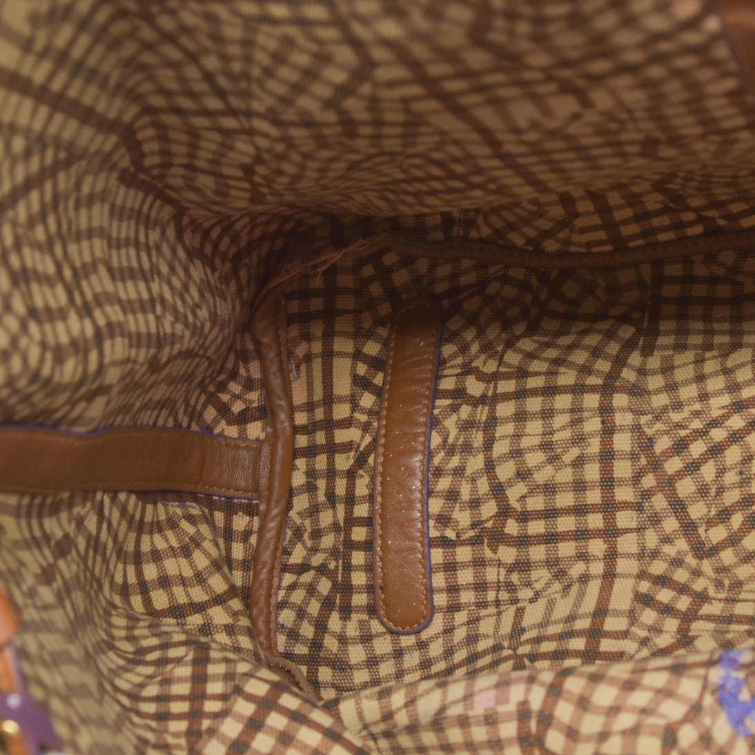 $740 MCM  Visetos Large Liz Reversible Shopper Tote Cognac