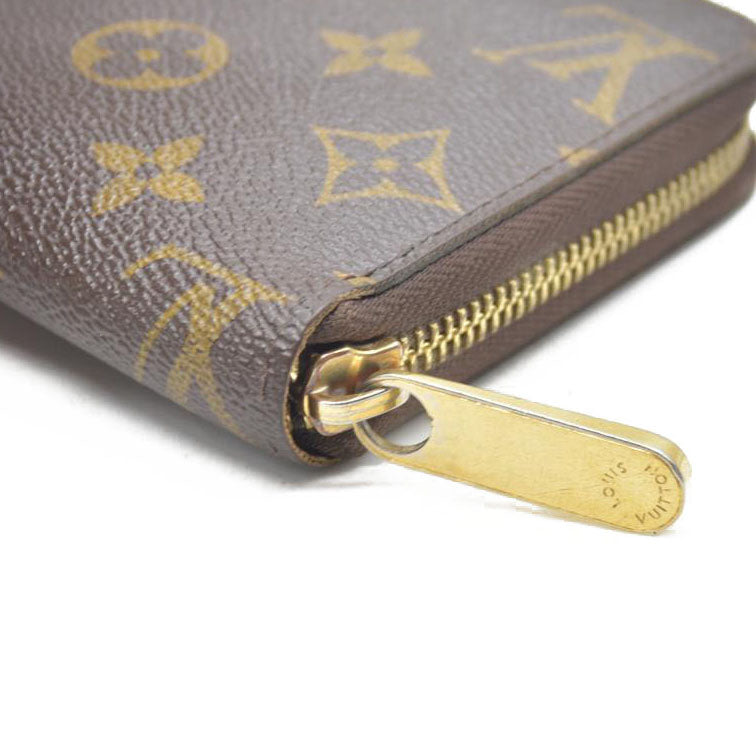 Louis Vuitton Zippy Zip Around Long Wallet Purse Brown SP2152