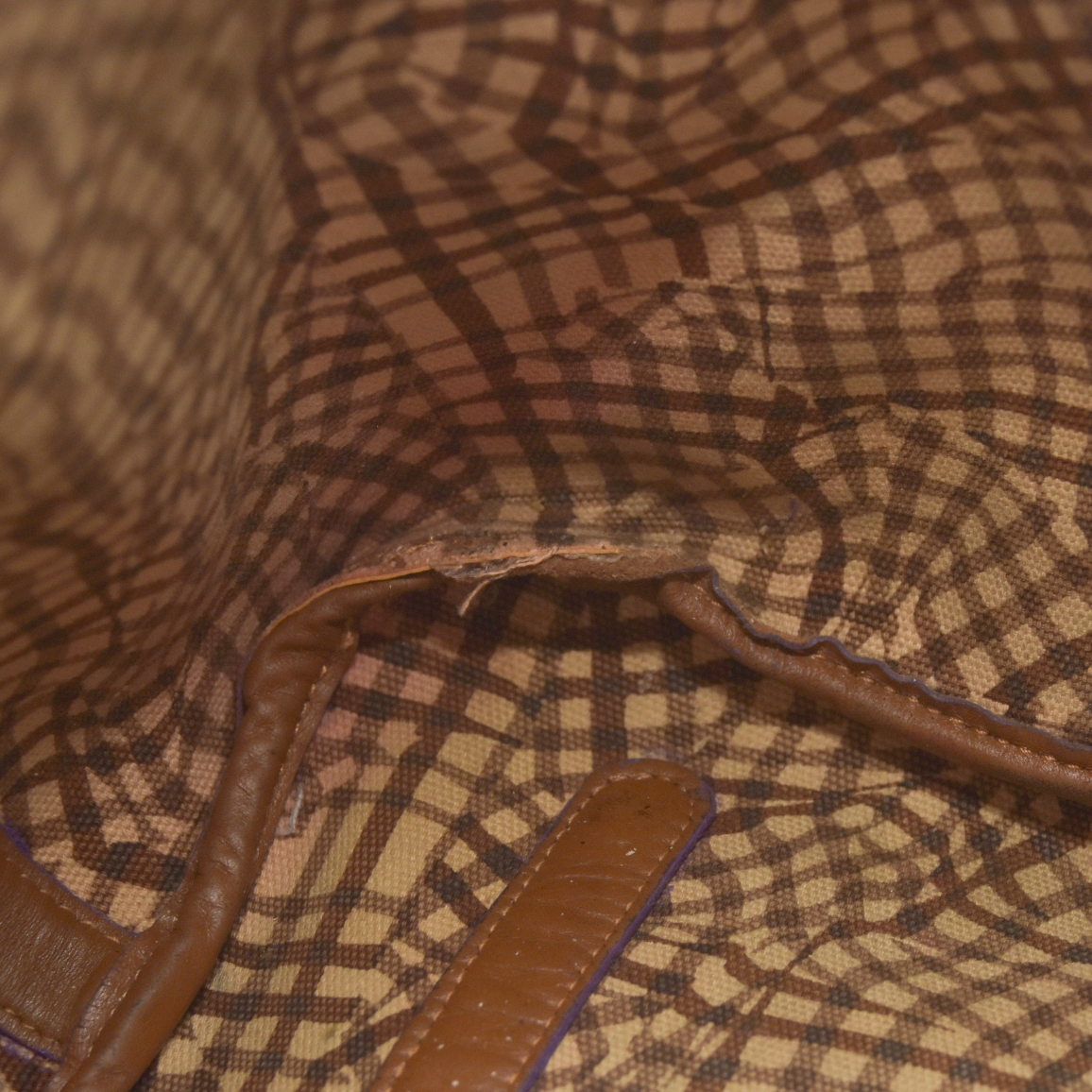 $740 MCM  Visetos Large Liz Reversible Shopper Tote Cognac