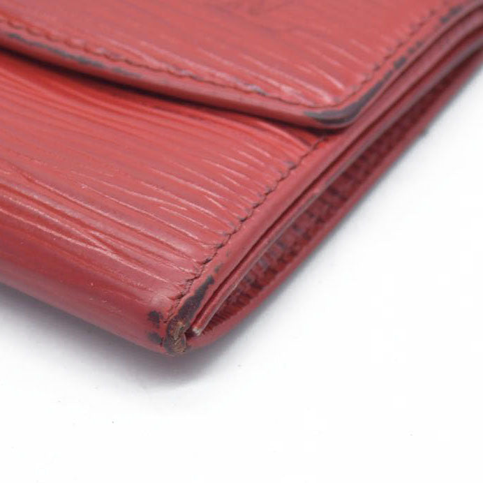 $345 Louis Vuitton Red Epi Coin Pouch
