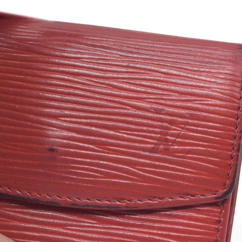 $345 Louis Vuitton Red Epi Coin Pouch