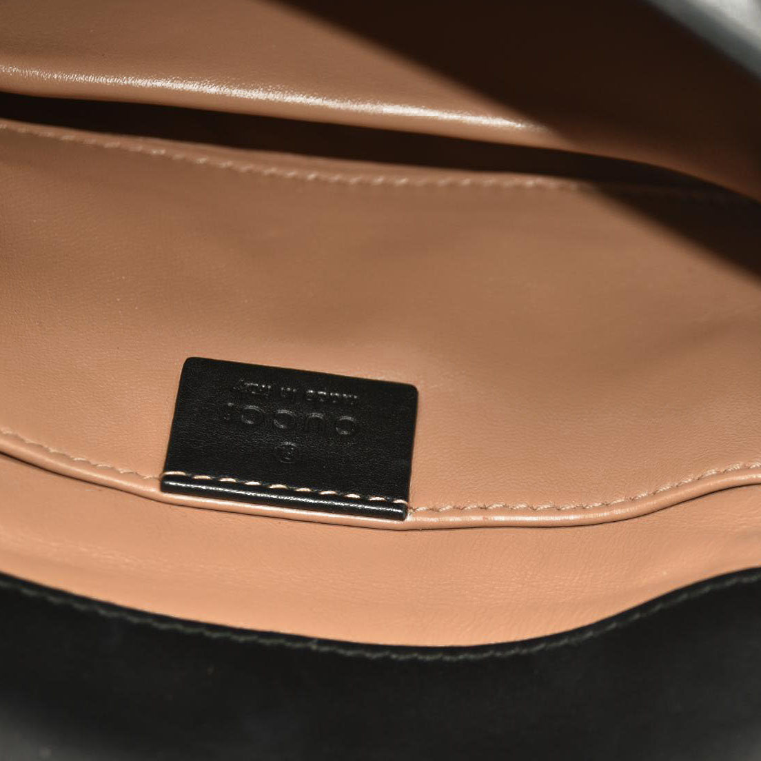 Gucci  Nappa Pearl Studded Mini Queen Margaret Broadway Shoulder Bag Black