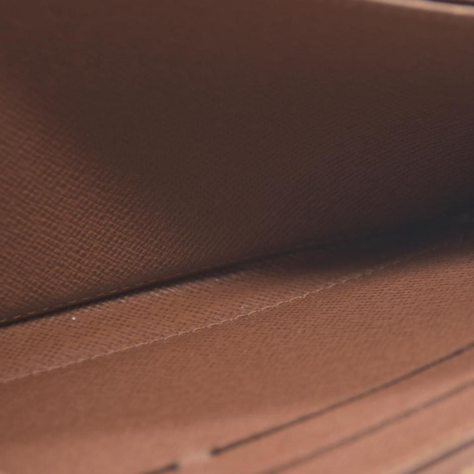 Louis Vuitton Zippy Zip Around Long Wallet Purse Brown SP2152