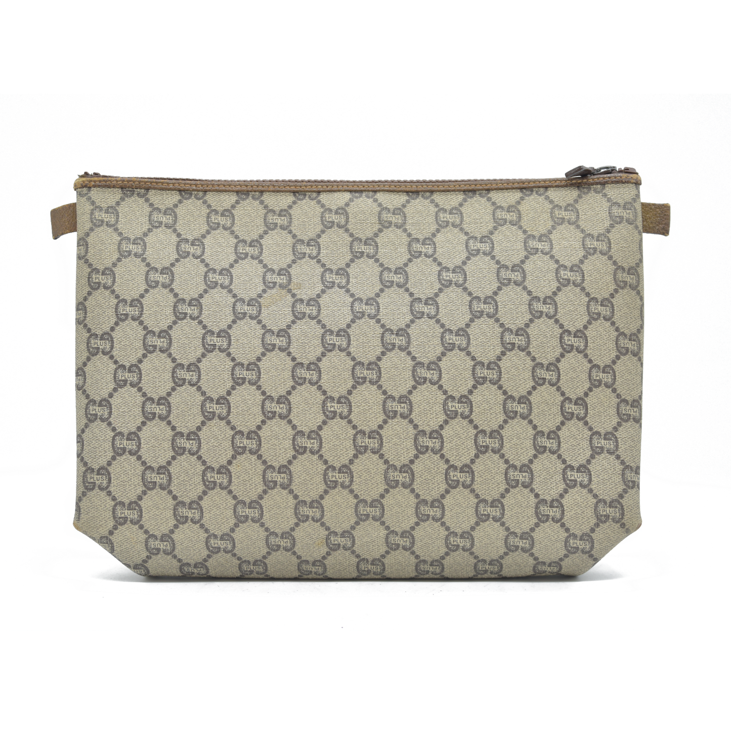 $1100 Gucci GG Gucci Plus Supreme Monogram Pouch Clutch Bag