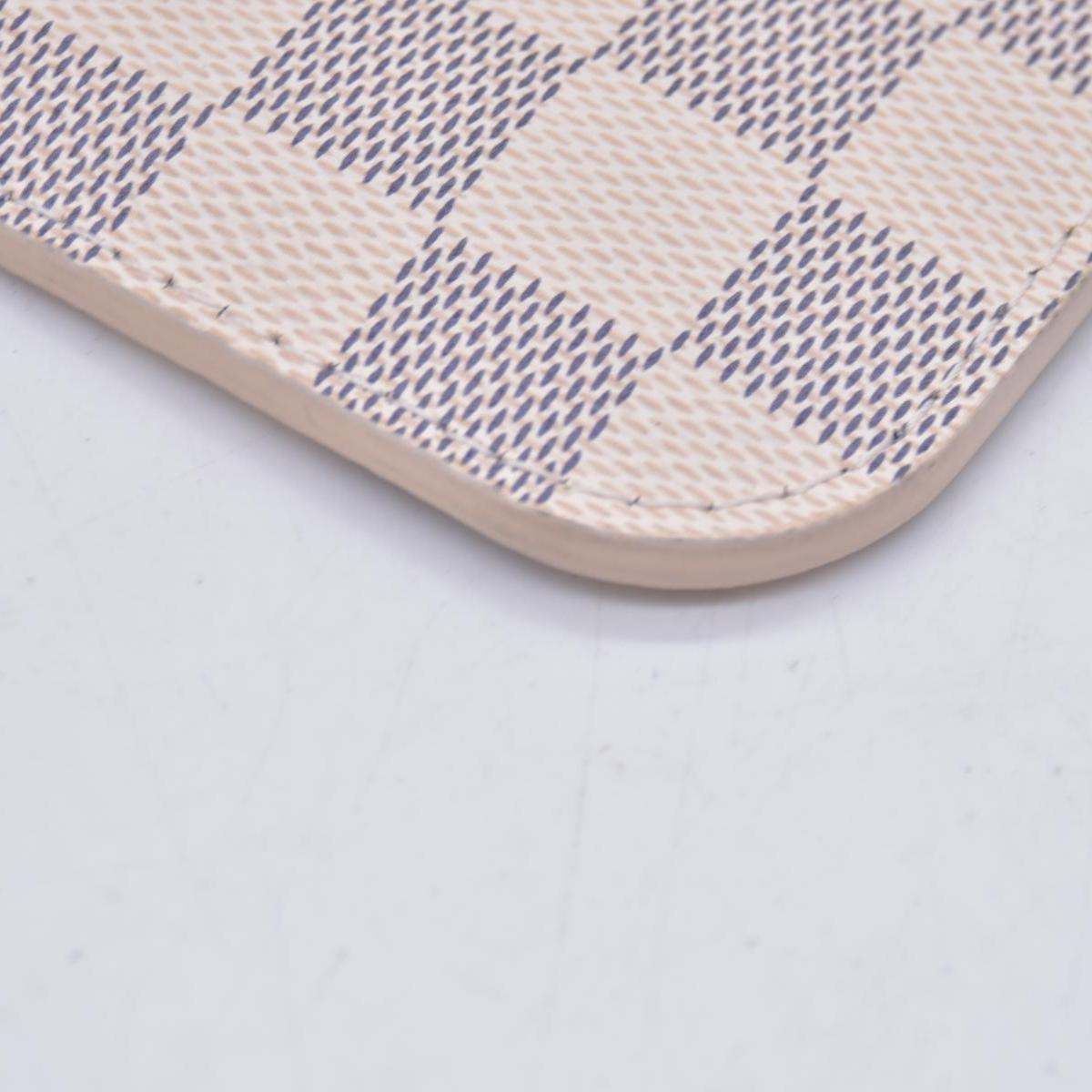 $600 Louis Vuitton Damier Azur Neverfull MM GM Pochette Rose Ballerine RFID CONSIGNMENT 10021146