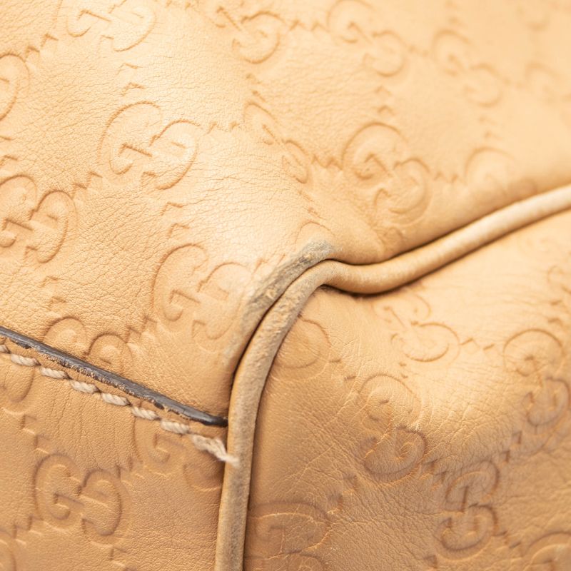 Gucci Guccissima Medium Sukey Tote Beige Leather