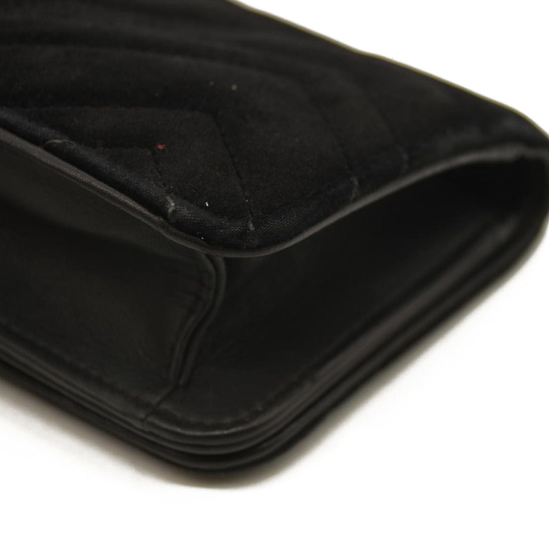 Gucci  Velvet Matelasse GG Marmont Mini Bag Black