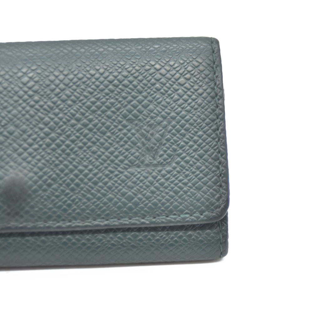 Louis Vuitton Taiga Leather Multicles 4 Ring Key Case Epicea CA1918