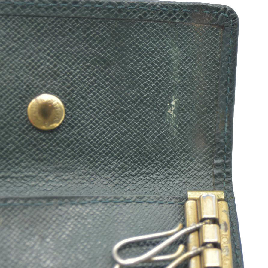 Louis Vuitton Taiga Leather Multicles 4 Ring Key Case Epicea CA1918