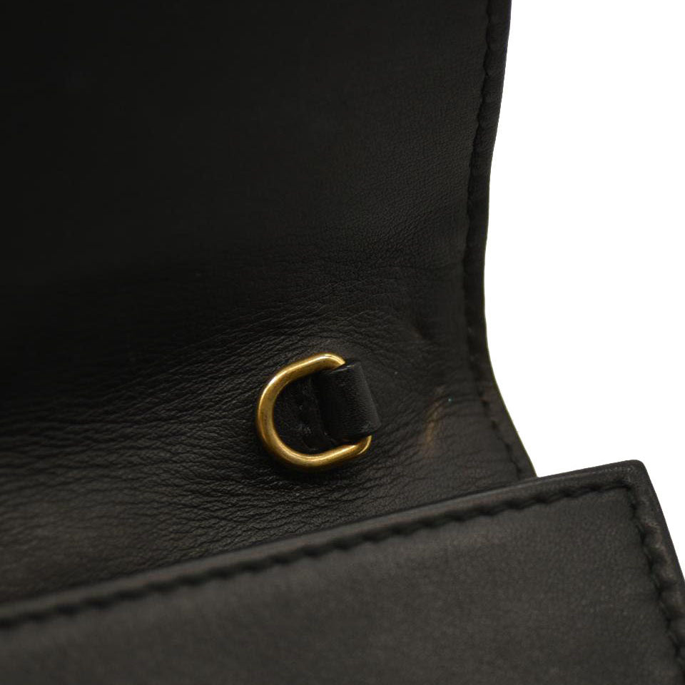 Gucci  Velvet Matelasse GG Marmont Mini Bag Black