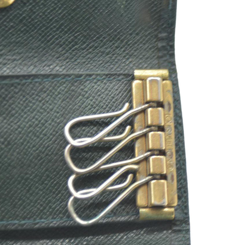 Louis Vuitton Taiga Leather Multicles 4 Ring Key Case Epicea CA1918