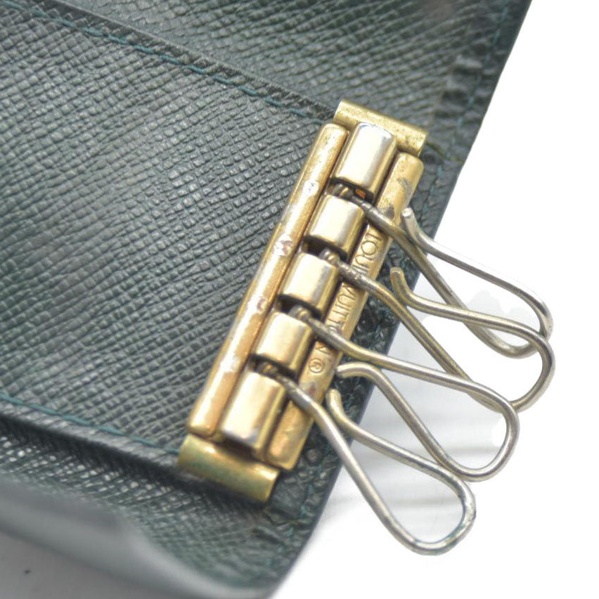 Louis Vuitton Taiga Leather Multicles 4 Ring Key Case Epicea CA1918