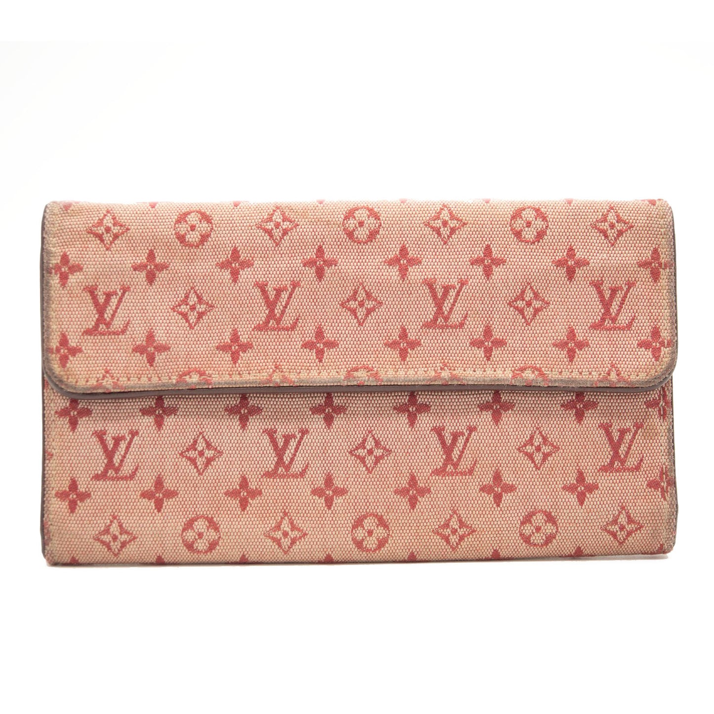 LOUIS VUITTON Mini Monogram Porte Tresor International Wallet Cherry