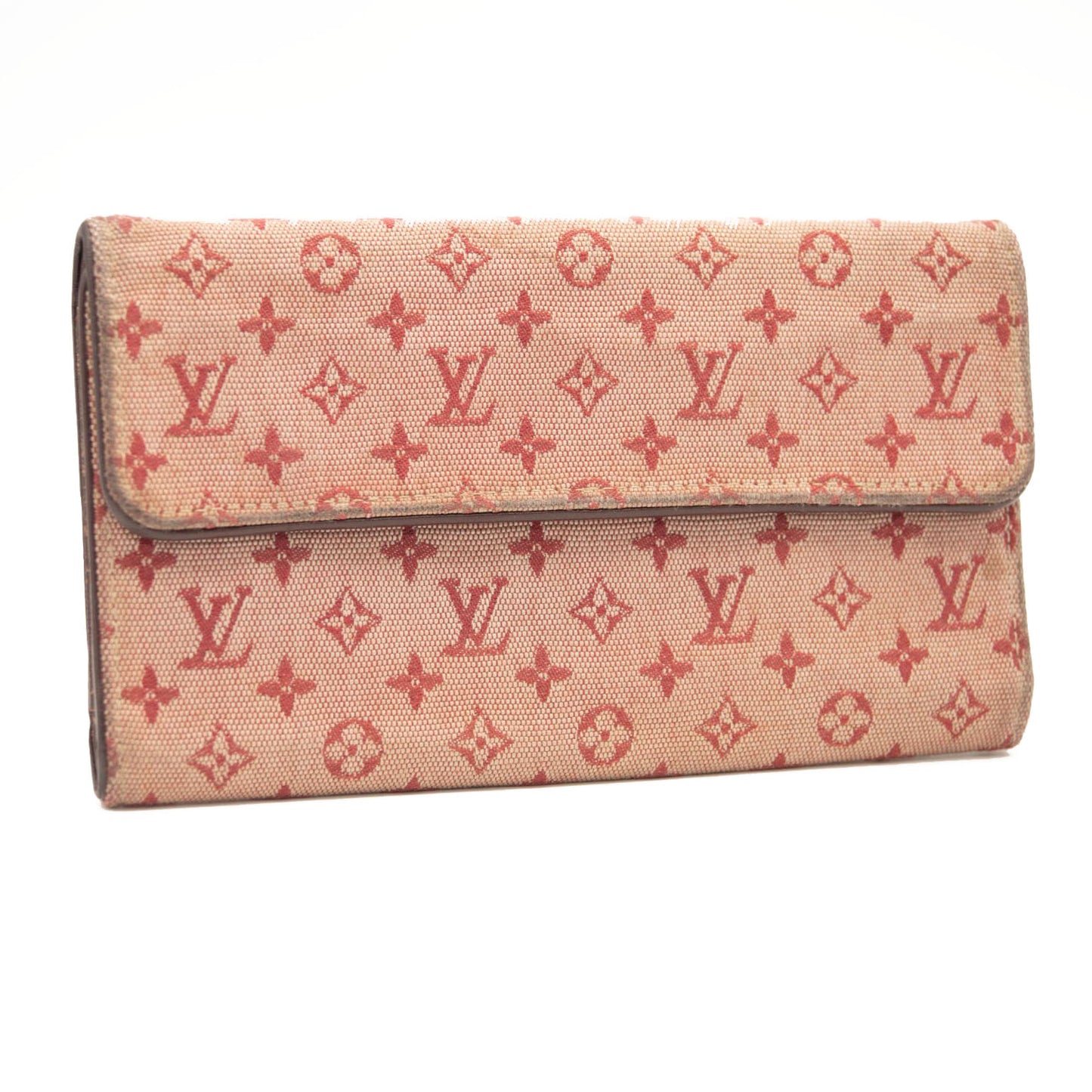 LOUIS VUITTON Mini Monogram Porte Tresor International Wallet Cherry