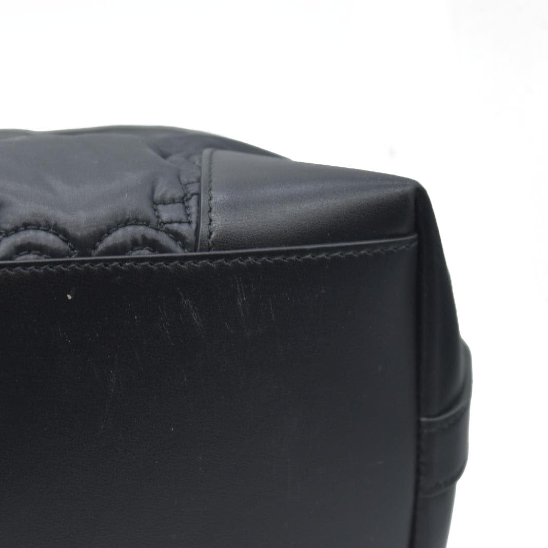 $2750 Gucci  Calfskin GG Matelasse Medium Ophidia Shopping Tote Black