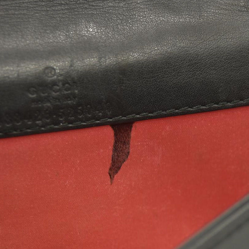 Gucci  Velvet Matelasse GG Marmont Mini Bag Black