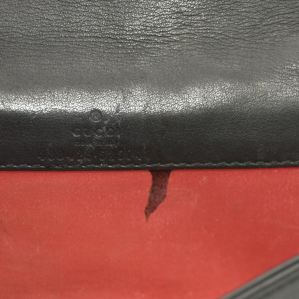 Gucci  Velvet Matelasse GG Marmont Mini Bag Black