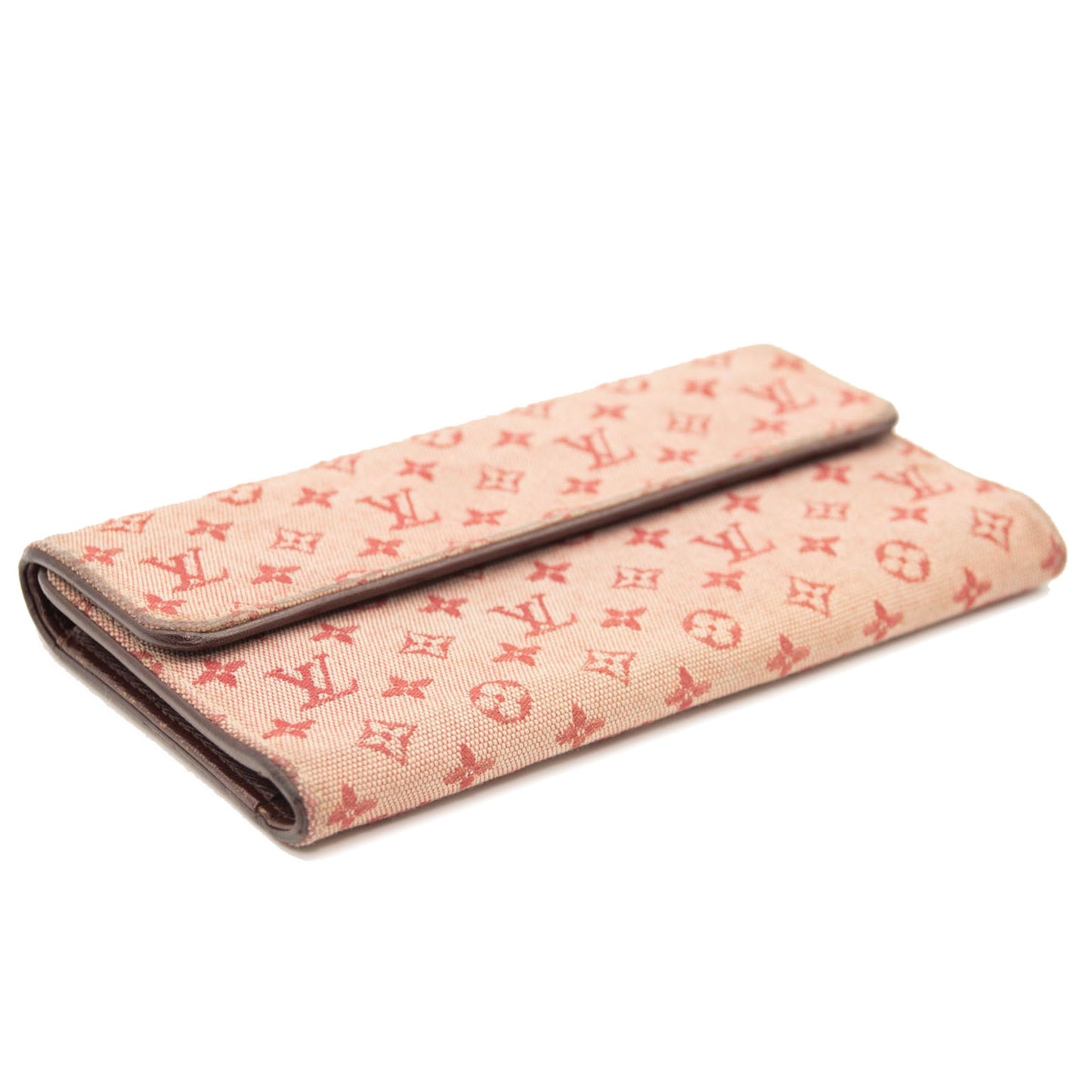 LOUIS VUITTON Mini Monogram Porte Tresor International Wallet Cherry