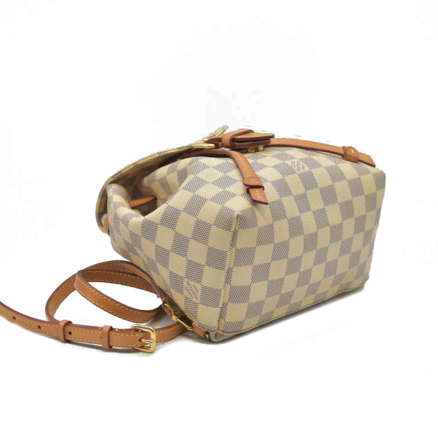 AUCTION $1250 Louis Vuitton  Damier Azur Sperone BB Backpack SR1137 2017