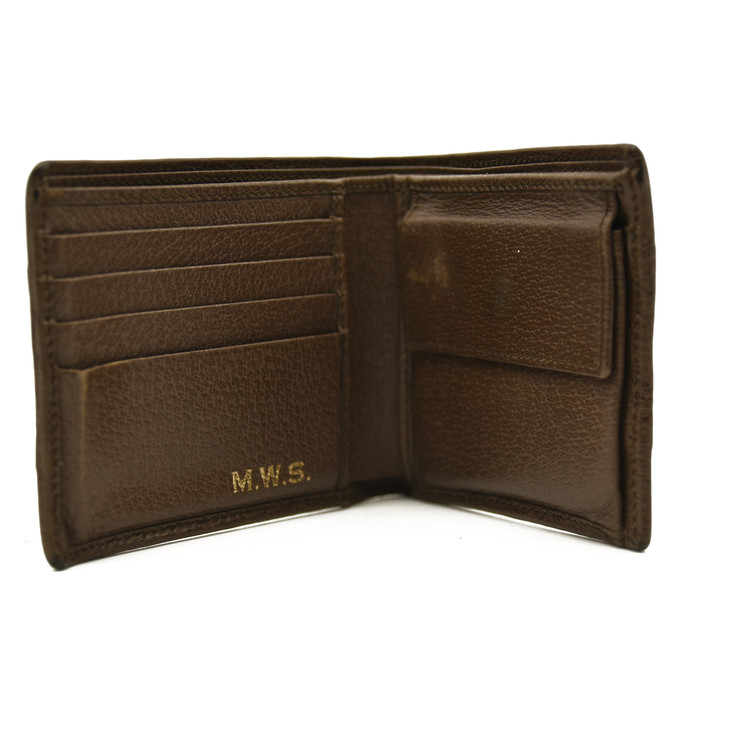 GUCCI Ophidia GG Logo PVC Leather Bifold Wallet Beige