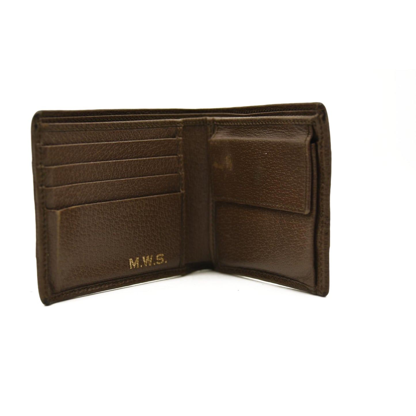 GUCCI Ophidia GG Logo PVC Leather Bifold Wallet Beige