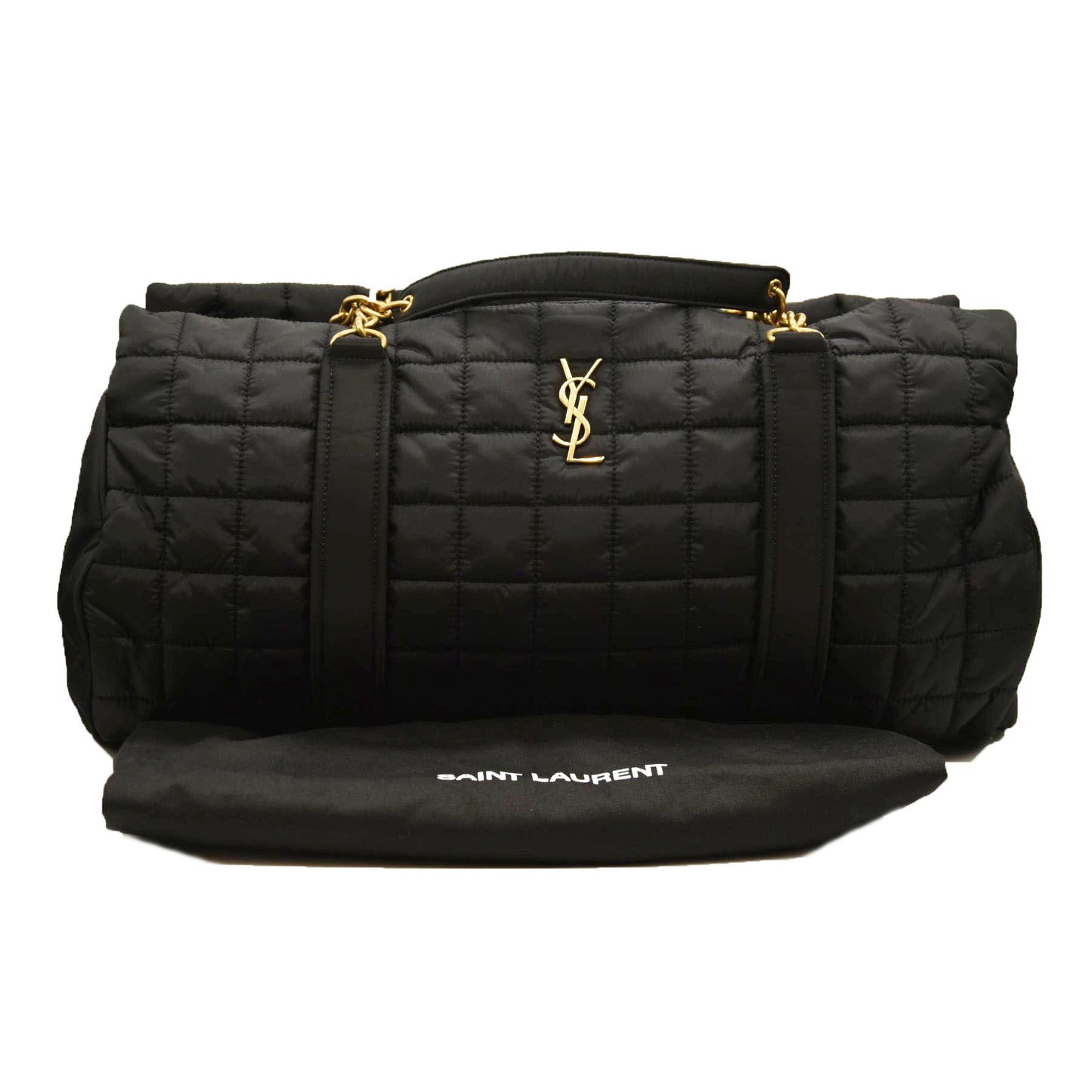 Saint Laurent Gloria Travel YSL Duffel Bag in Quilted Nylon